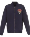 Gayle Florida Panthers Navy Lightweight Zip Bomber Jacket