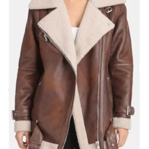 General Hospital Josslyn Jacks Shearling Biker Jacket For Sale