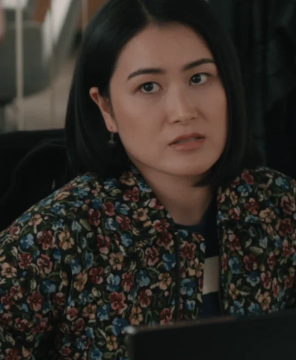 Gia Elsbeth S02 Floral Cotton Bomber Jacket