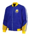 Golden State Warriors Blue Bomber Full Zipper Jacket