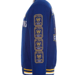 Golden State Warriors Varsity Championship Wool Jacket Right