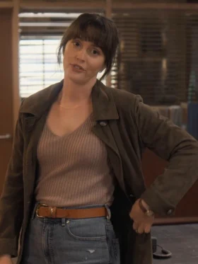 Good CopBad Cop S01 Leighton Meester Brown Coat