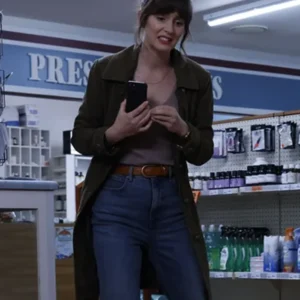 Good CopBad Cop S01 Leighton Meester Brown Coat Front