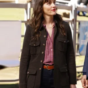 Good CopBad Cop S01 Leighton Meester Brown Wool Jacket