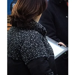 Hana Gibson FBI Most Wanted Tweed Puffer Jacket