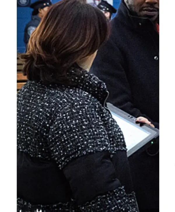 Hana Gibson FBI Most Wanted Tweed Puffer Jacket