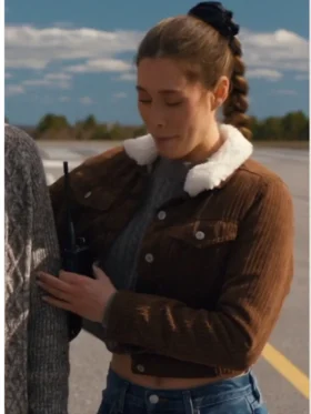 Hayley SkyMed S03 Brown Corduroy Sherpa Jacket