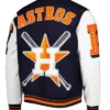 Houston Astros Letterman Wool Varsity Jacket Back