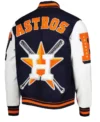 Houston Astros Letterman Wool Varsity Jacket Back