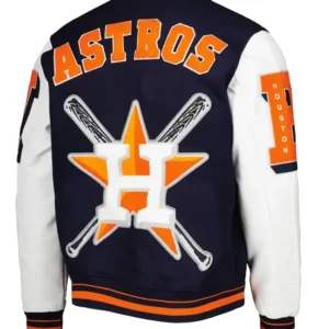 Houston Astros Letterman Wool Varsity Jacket Back
