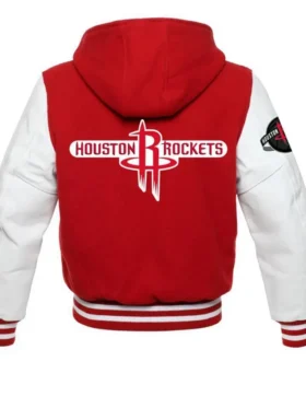 Houston Rocket Varsity Wool Hooded Jacket