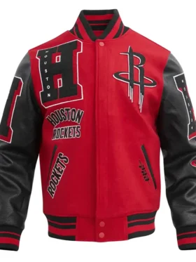 Houston Rockets Varsity Wool Full Snap Jacket