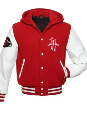 Houston Rockets Varsity Wool Hooded Jacket