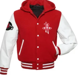 Houston Rockets Varsity Wool Hooded Jacket