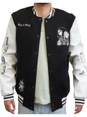 Jack the Nightmare Before Christmas Coffee Varsity Jacket