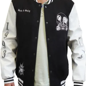Jack the Nightmare Before Christmas Coffee Varsity Jacket