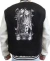 Jack the Nightmare Before Christmas Coffee Varsity Jacket Back