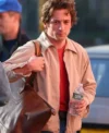 Jeremy Allen White Deliver Me from Nowhere Beige Jacket front