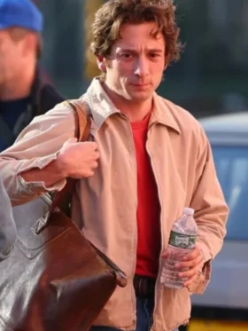 Jeremy Allen White Deliver Me from Nowhere Beige Jacket front