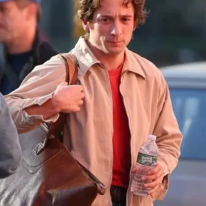 Jeremy Allen White Deliver Me from Nowhere Beige Jacket front