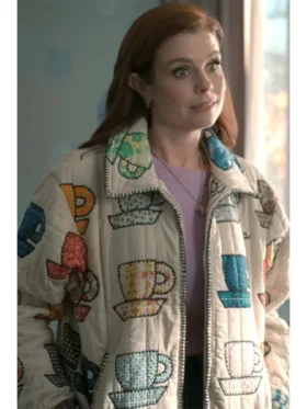 JoAnna Garcia Sweet Magnolias Swisher Tea Cups Print Jacket