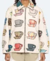 JoAnna Garcia Sweet Magnolias Swisher Tea Cups Print Jacket For Sale