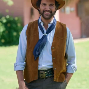 Juan Pablo Di Pace My Argentine Heart Brown Suede Vest