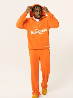 Juicy Couture x Dunkin The Ultimate DunKings Tracksuit orange front