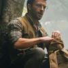 Jurassic World Rebirth Jonathan Bailey Brown Vest side