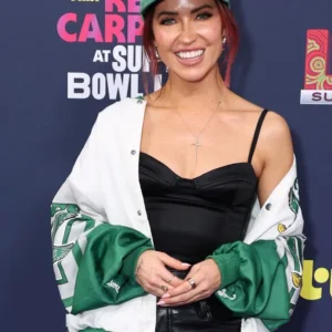 Kaitlyn Bristowe Super Bowl LIX 2025 Jacket