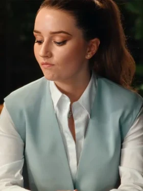 Kaitlyn Dever Apple Cider Vinegar Blue Vest