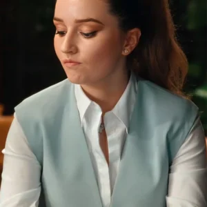 Kaitlyn Dever Apple Cider Vinegar Blue Vest