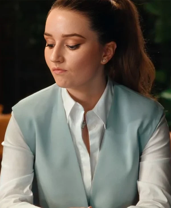 Kaitlyn Dever Apple Cider Vinegar Blue Vest