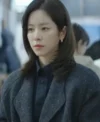 Kang Ji yoon Love Scout S01 Black Cropped Wool Jacket