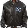 Kansas City Royals Black Full Leather Jacket