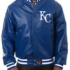 Kansas City Royals Real Leather Blue Jacket