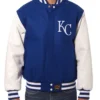 Kansas City Royals Two tone Wool And Leather Jacket