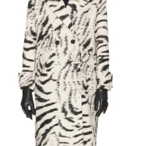 Karla Mosley Beyond The Gates Zebra Print Coat For Sale