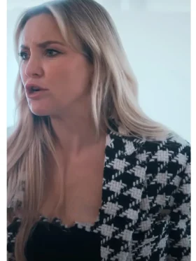 Kate Hudson Houndstooth Running Point Blazer