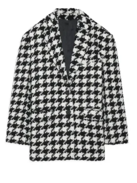 Kate Hudson Houndstooth Running Point Blazer For Sale