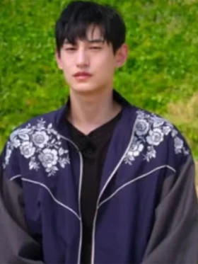Kim Tae Hwan Singles Inferno S04 Floral Embroidered Track Jacket