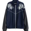 Kim Tae Hwan Singles Inferno S04 Floral Embroidered Track Jacket For Sale