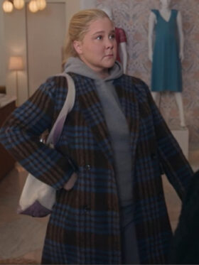 Kinda Pregnant 2025 Amy Schumer Plaid Coat