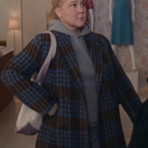 Kinda Pregnant 2025 Amy Schumer Plaid Coat