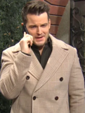 Kyle Abbott The Young And The Restless Wool Peacoat