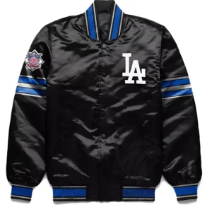 LA Dodgers Home Game Varsity Satin Jacket