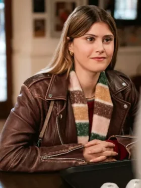 La Dolce Villa Jenny De Nucci Brown Leather Jacket