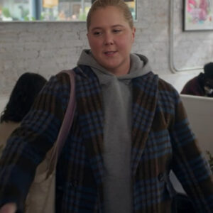 Lainy Newton Kinda Pregnant 2025 Amy Schumer Plaid Coat