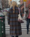 Lainy Newton Kinda Pregnant 2025 Amy Schumer Plaid Coat 1