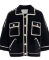 Laird Elsbeth Black Cropped Wool Jacket